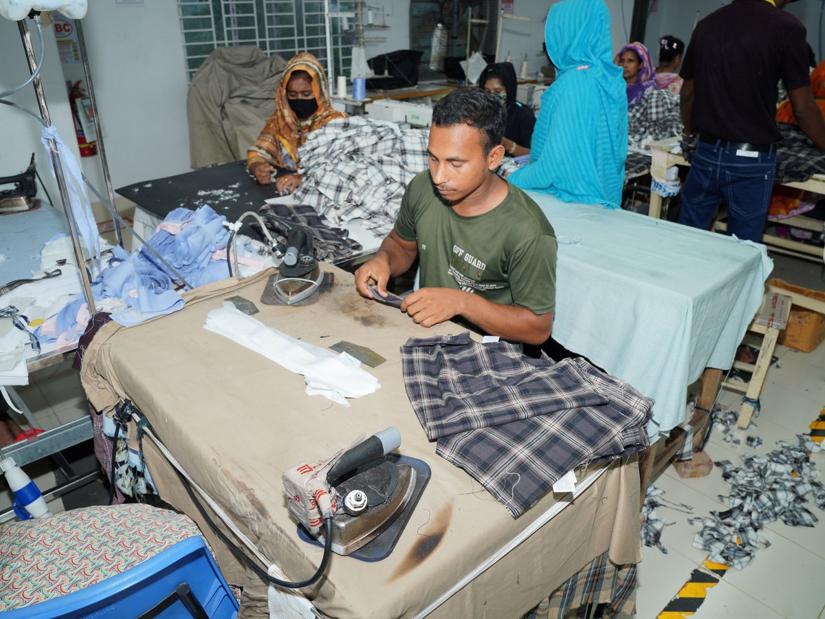 Garment sewing division at Oriental Fashion Ltd